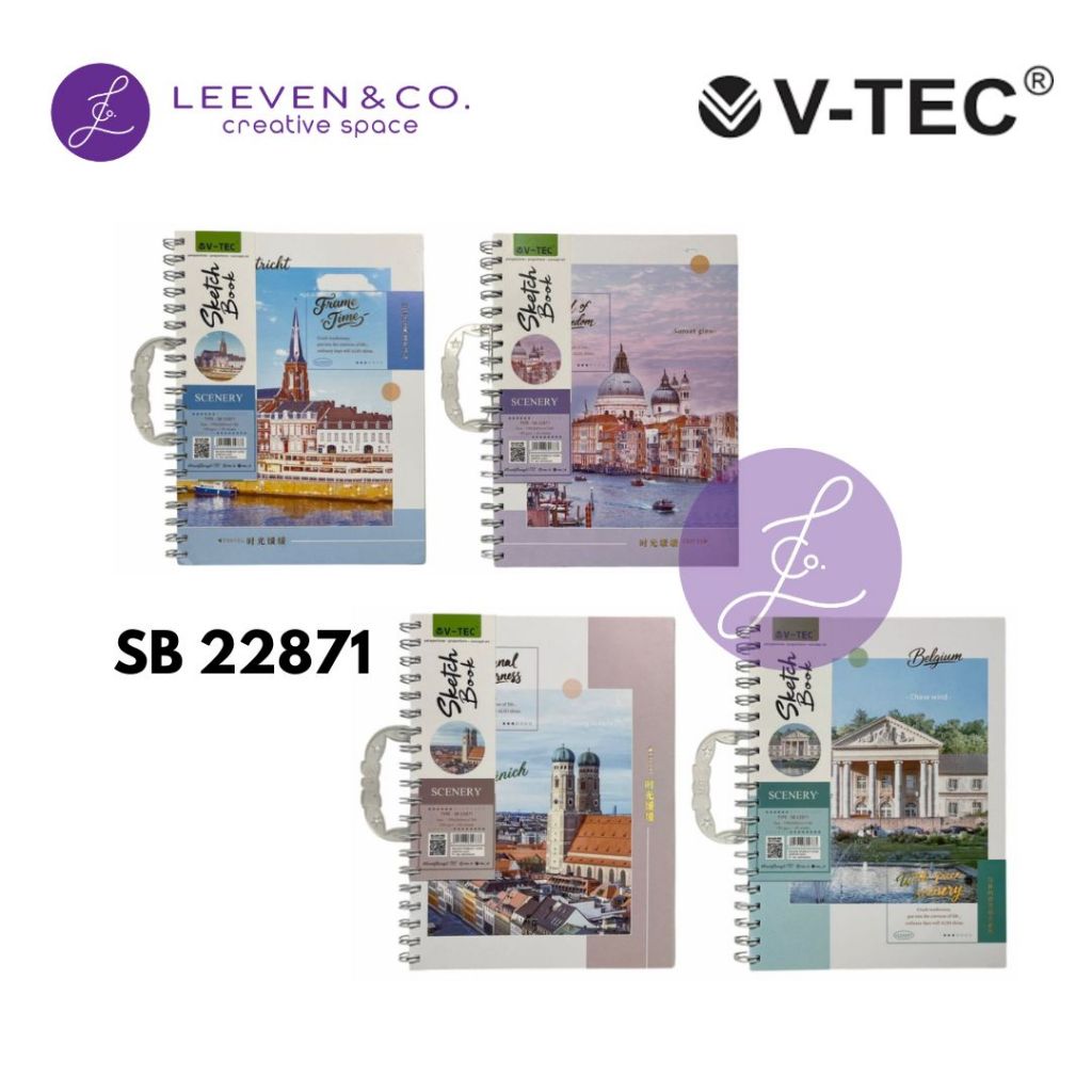 V-TEC SKETCH BOOK 100 GSM 45 แผ่นขนาด 19 X 26 ซม