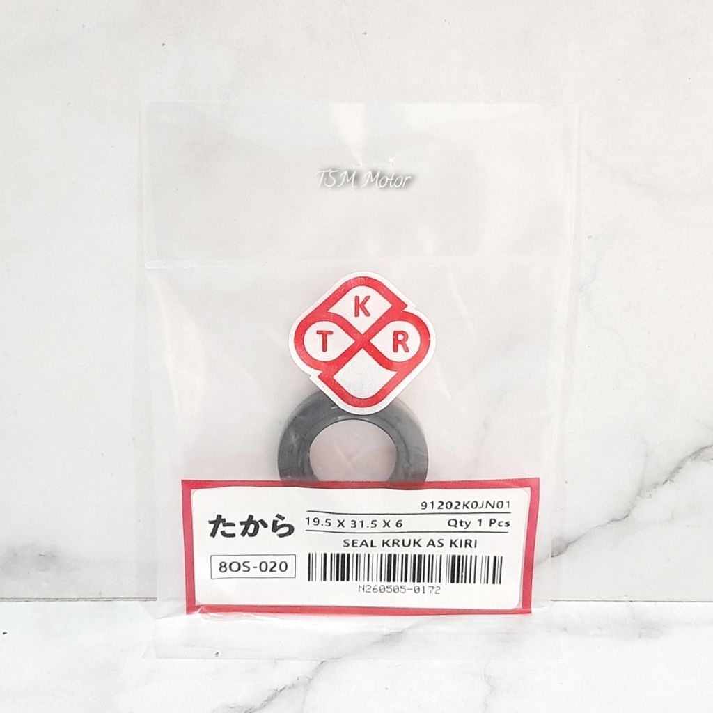 ซีลเพลาข้อเหวี่ยงซ้าย Genio K0J Beat Deluxe K1A Scoopy Donat K2F 19.5x31.5x6 TKR SEAL 020