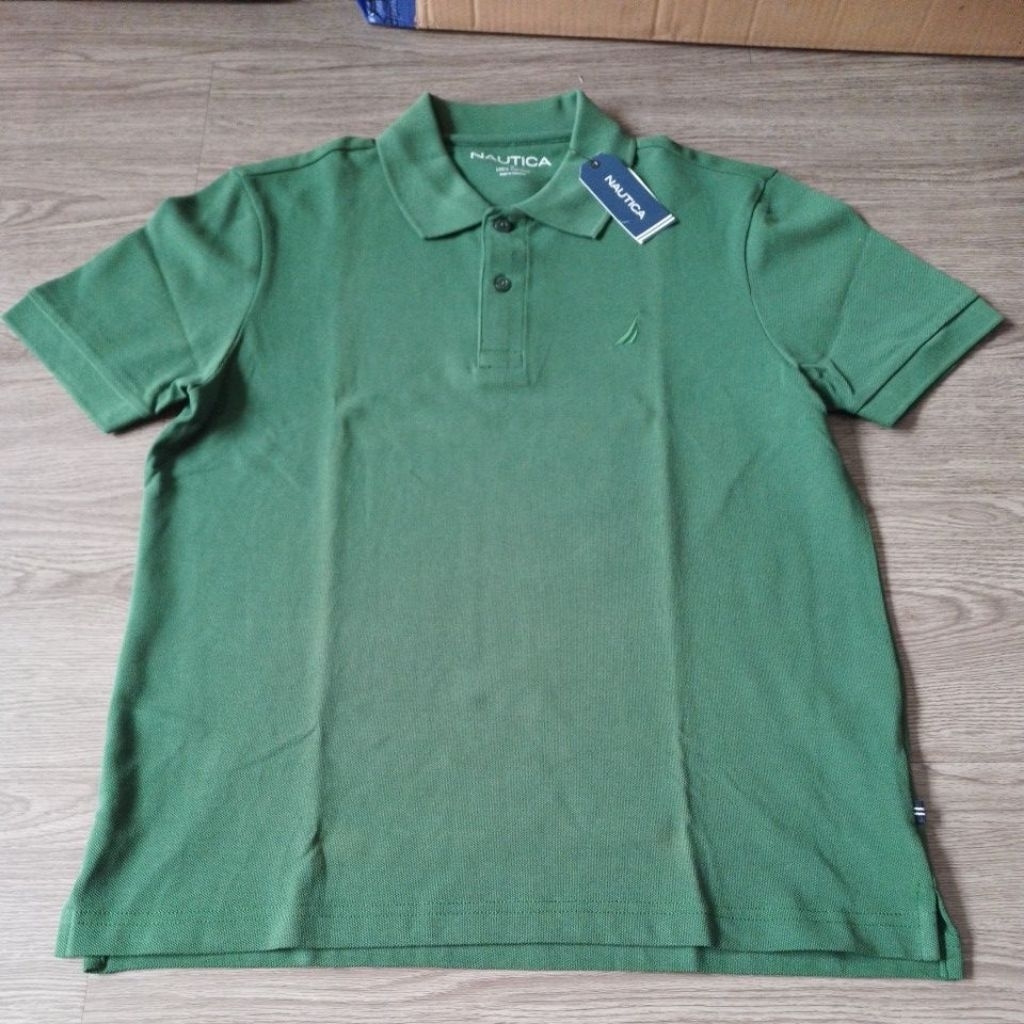 เสื้อยืดโปโลสีเขียว Nautica Men