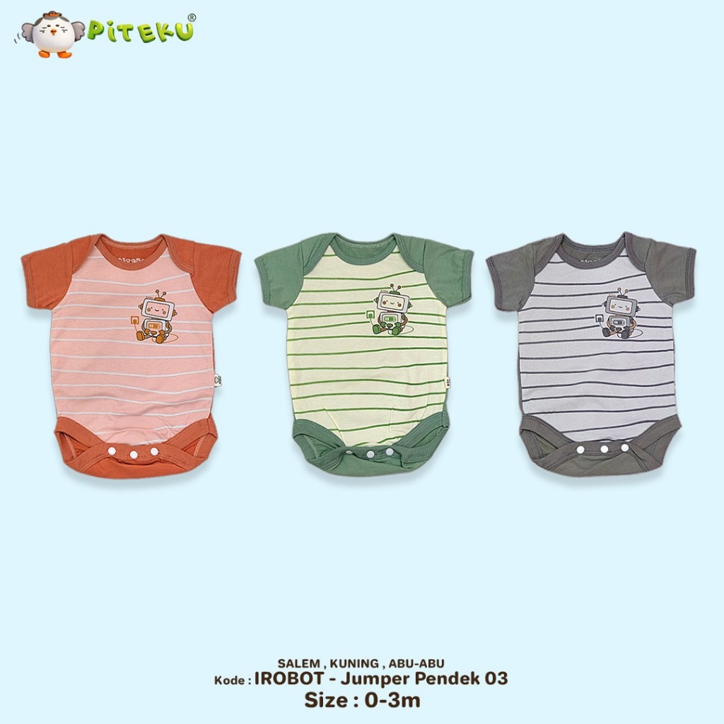 PITEKU - IROBOT SERIES - NEWBORN BABY JUMPER - BOYS JUMPER - NEWBORN SHORT JUMPER