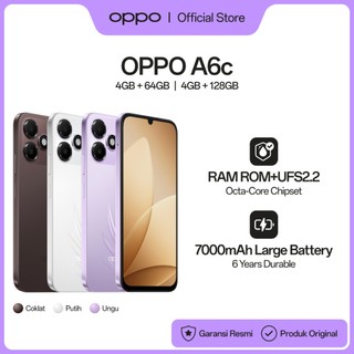 [BARU] OPPO A6c 4GB/64GB & 4GB/128GB [7000mAh Large Battery, IP64 Water & Dust Resistance, 120Hz Ultra Bright Display]