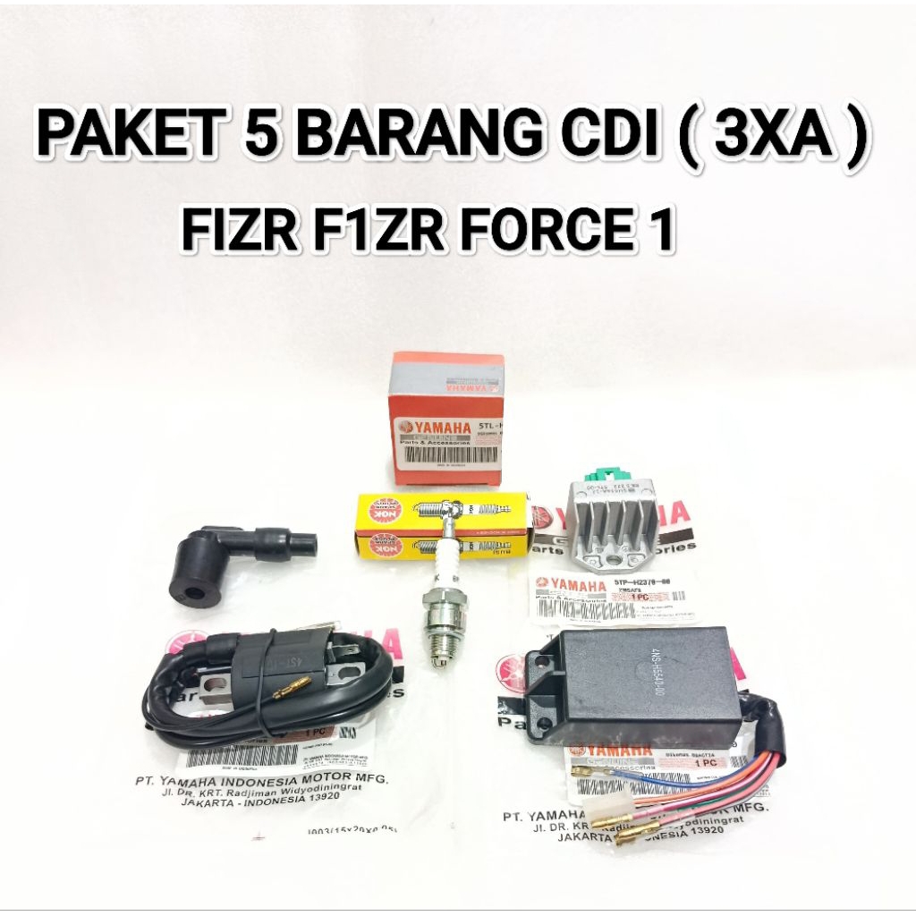 5 ผลิตภัณฑ์ COIL KIPROK SPARK PLUG BP7HS SPARK PLUG CAP CDI UNIT (3XA) YAMAHA FIZR FORCE 1 ONE COIL 