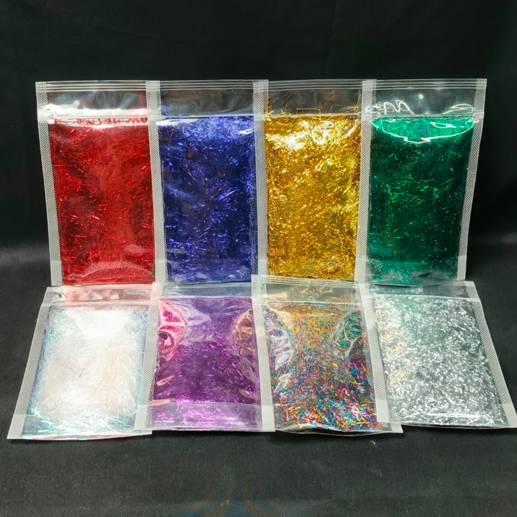 เส้นใยสีเมทัลลิคผสมคาร์บอนฟอร์จพรีเมี่ยมป้องกันการจางหาย 15 กรัม