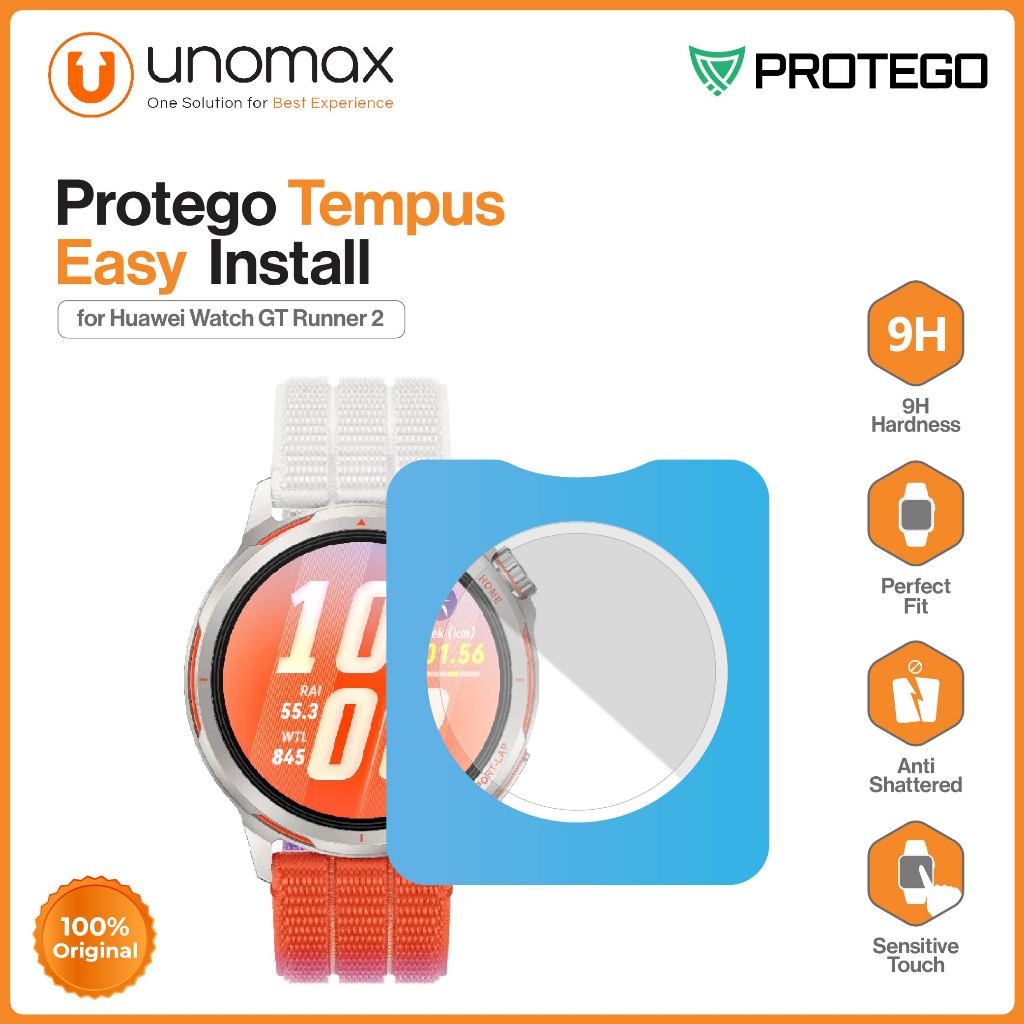 กระจกนิรภัย Huawei Watch GT Runner 2 Protego Temple Glass Screen Protector