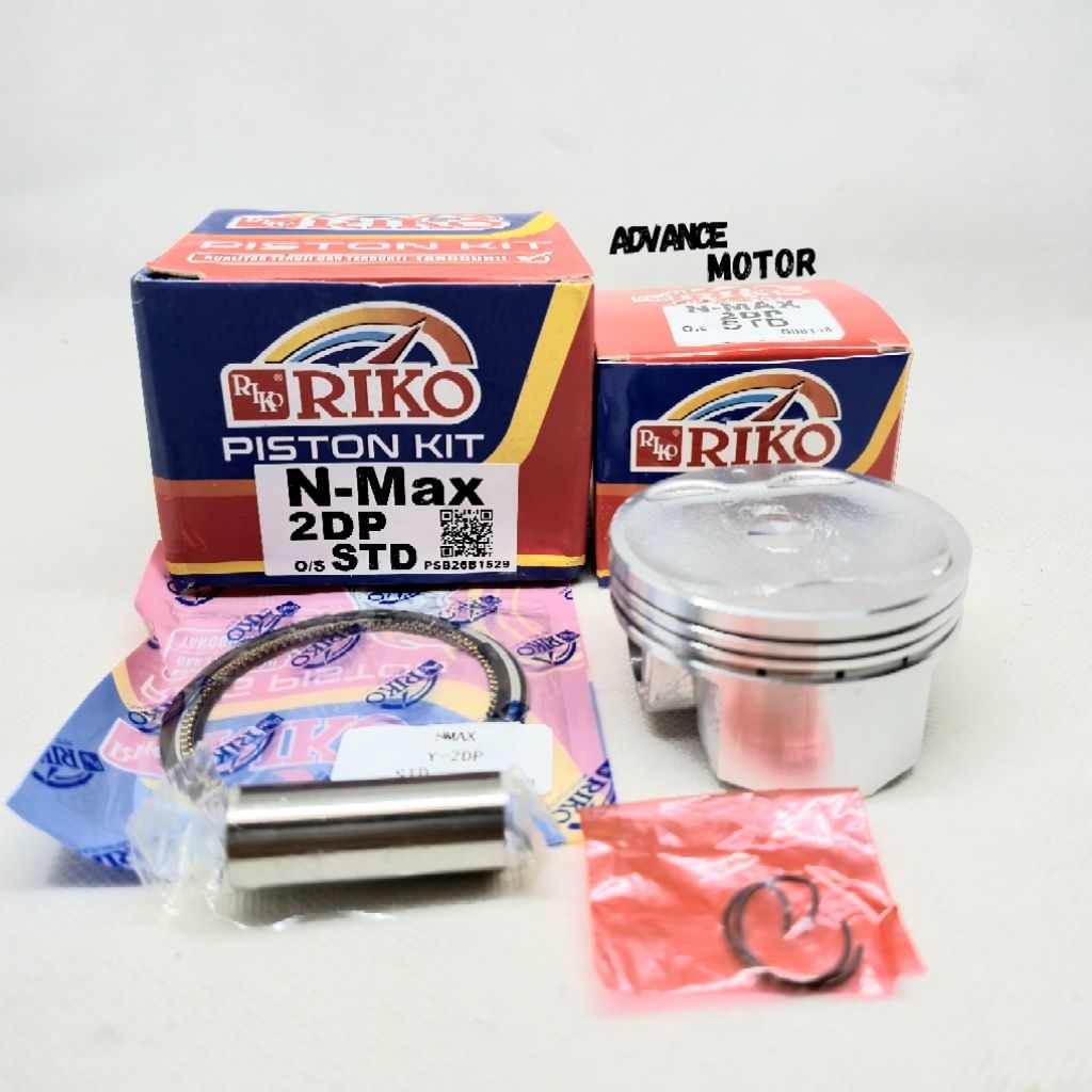 PISTON KIT N-MAX (2DP) O/S STD ORIGINAL RIKO