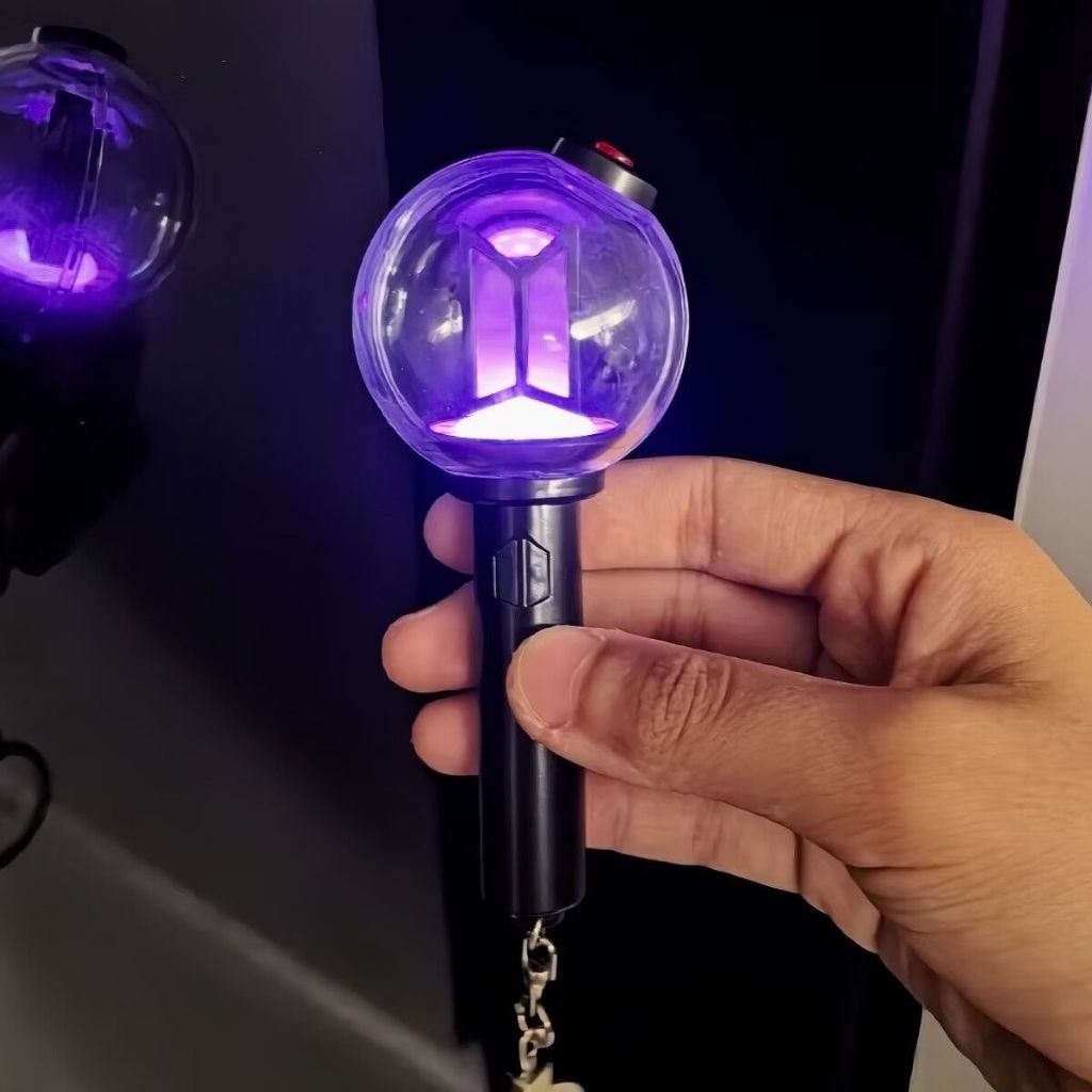 BTS Mini Lightstick พวงกุญแจ Fanmade Bagcharm ls Seokjin Jin RM Namjoon Min Yoongi Suga jhope J-Hope