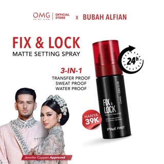 OMG OH MY GLAM Fix & Lock Matte Setting Spray 60 ml - 24 Jam Makeup Anti-Longsor!
