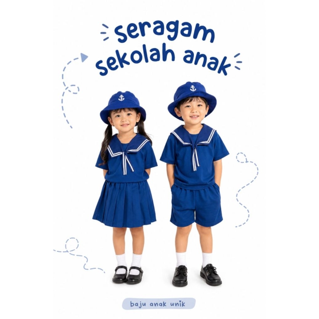 BAJUANAKUNIK / KINDERGARTEN SCHOOL CLOTHES / เสื้อผ้า SCHOOL UNIFORMS