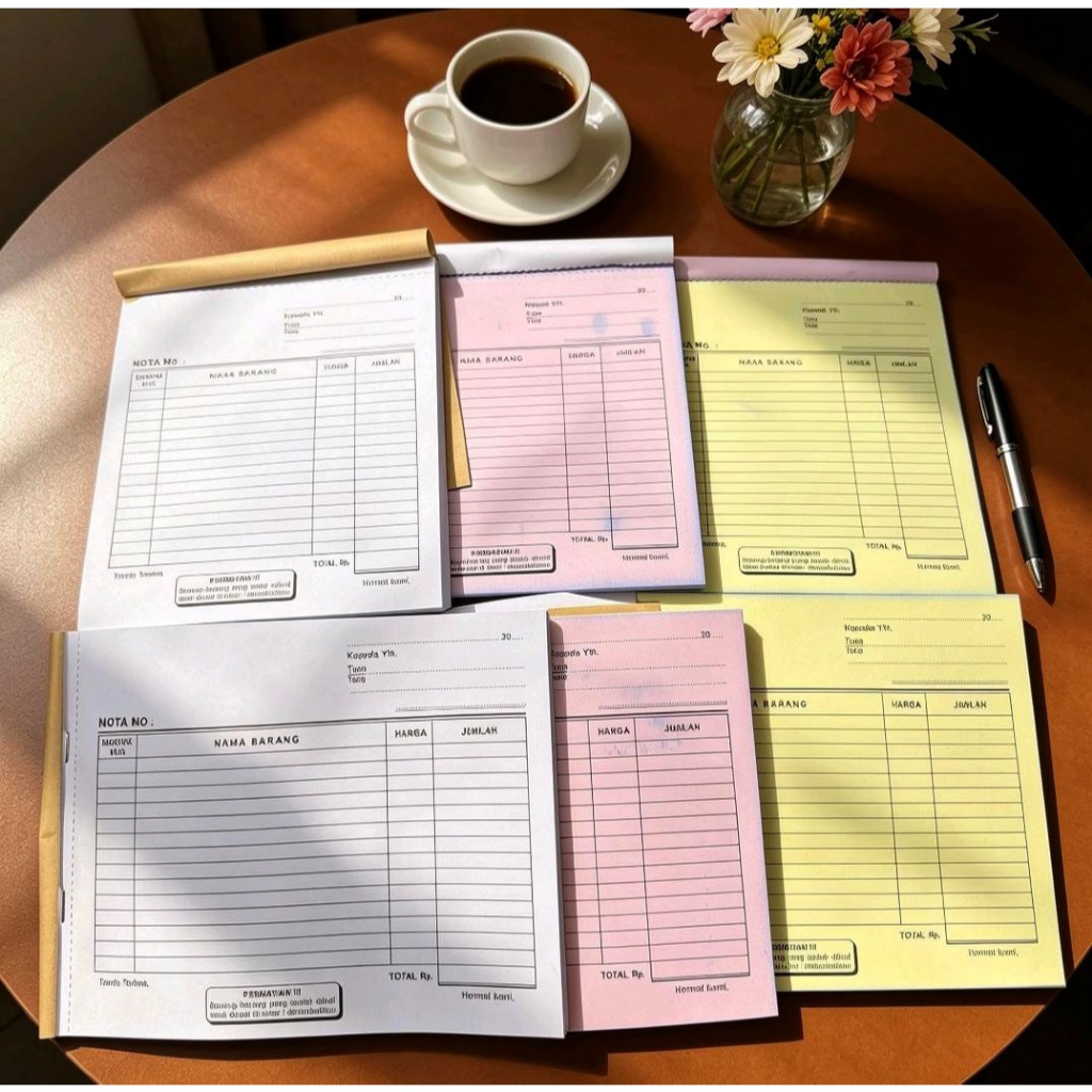 สมุดโน๊ต CASH ขนาดใหญ่ 3 ชั้น | CASH NOTE 3 PLY 1/2 FOLIO