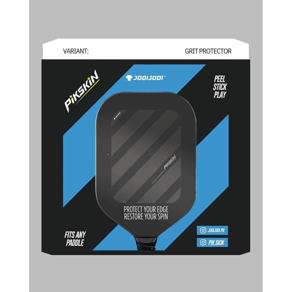 Pickleball Pikskin Paddle Protection Skin - Grit Protector & คืนการหมุนของคุณ - ร้าน Pickieball Society Pro
