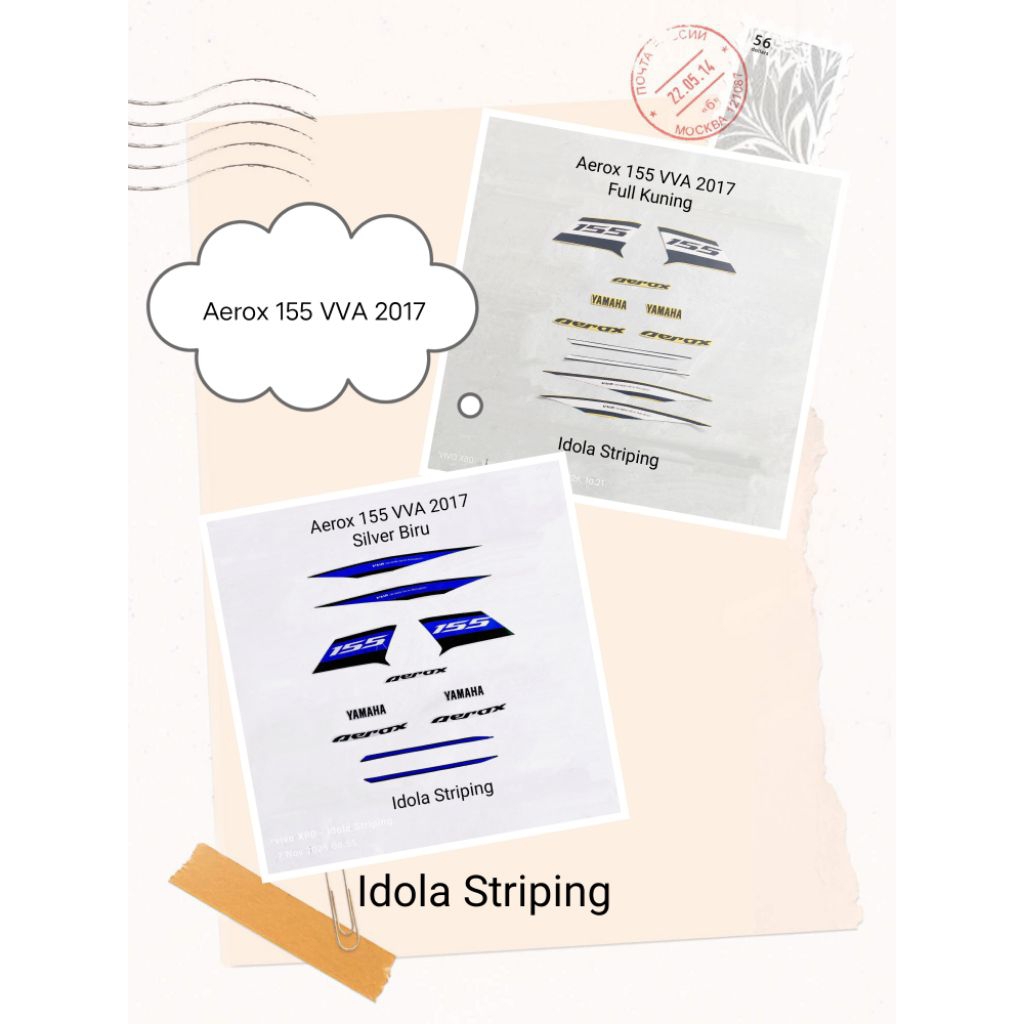 Striping Aerox 155 VVA 2017