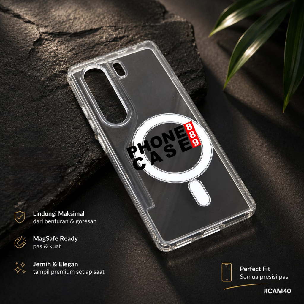 CASE TECNO CLEAR CASE MAGSAFE เคสแม่เหล็ก CAMON 40 4G TECNO CAMON 40 5G TECNO CAMON 50 PRO CAMON 40 