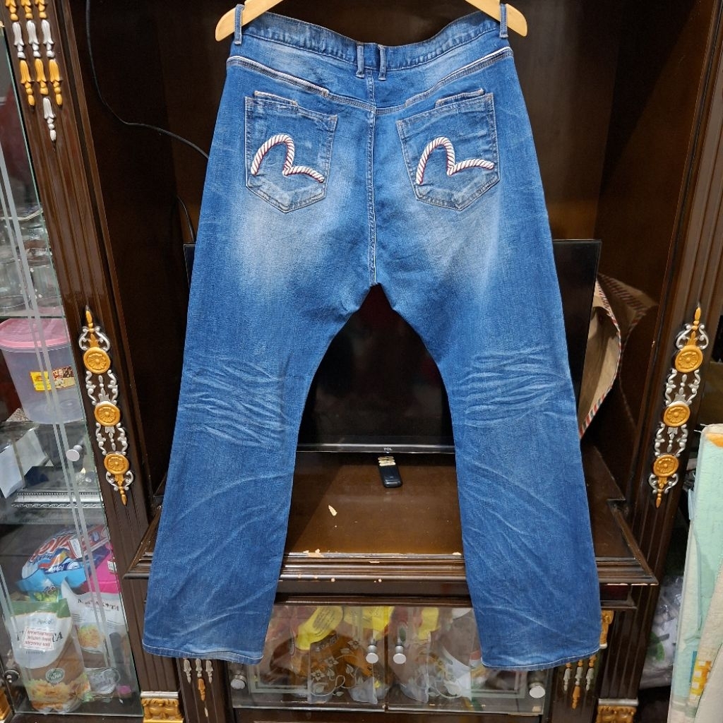กางเกงยีนส์ Evisu กางเกงยีนส์ streetwear,กางเกงยีนส์ evisu