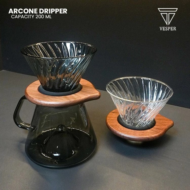 VESPER Arcone แก้วดริปเปอร์ v60 เททับหยด / แก้วดริปเปอร์ แหวนไม้