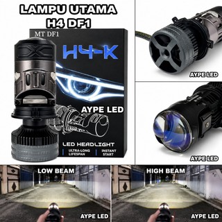 Mini Biled projector H4 DF1 MT-STAR Bluelens High Selenoid Kipas Pendingin 76 Watt High Quality