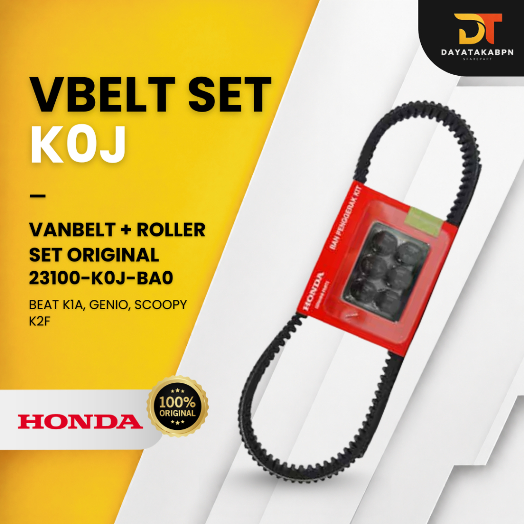 V-Belt / ชุดลูกกลิ้ง Vanbelt K0J - Honda BeAT K1A, Genio, Scoopy K2F