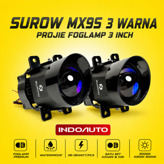 PROJIE FOGLAMP 3 INCH SUROW MX9S 3 WARNA SUPER TERANG