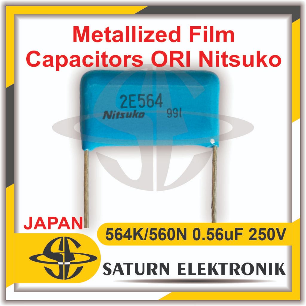ตัวเก็บประจุฟิล์มโลหะ Nitsuko 564K/560N 0.56uF 250V
