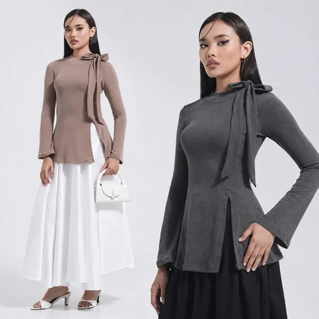 DOONA TOP Womens Top Knit Fashion Top -01 DOONA TOP Blouse Top NEWEST KNIT Material