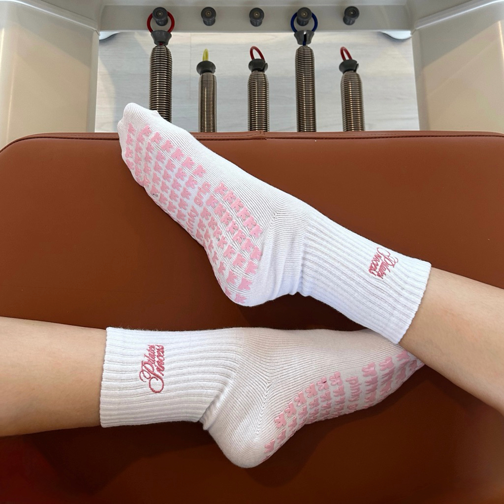 PINKY GRIP - [READY] PILATES PRINCESS Anti Slip Grip Socks / Anti-Slip Grip Pilates / Yoga / Barre / Tennis / Padel Socks
