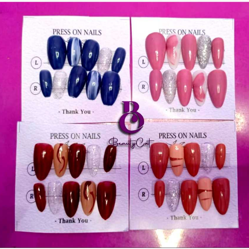 (RANDOM) PRESS ON NAILS/ FAKE NAILS WEDDING NAILS