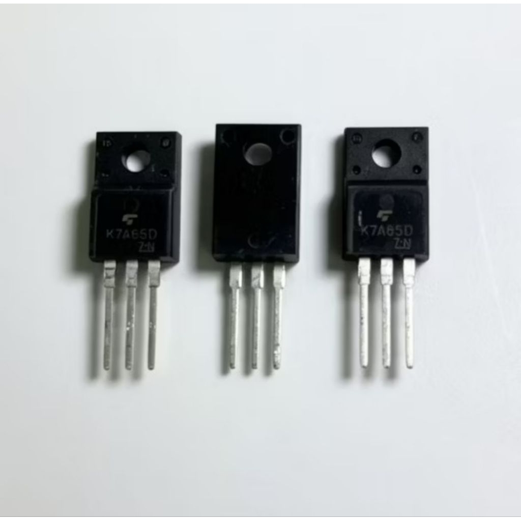 MOSFET K 7A65D ต้นฉบับ IC ทรานซิสเตอร์ K 7A65D DIP 7A65 คุณภาพดี