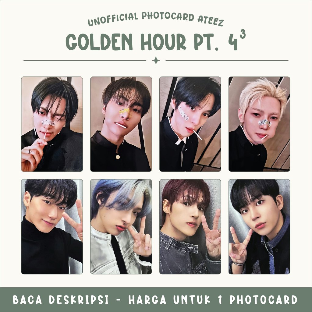 โฟโต้การ์ดอย่างเป็นทางการ | ATEEZ - GOLDEN HOUR PT.4 [3]