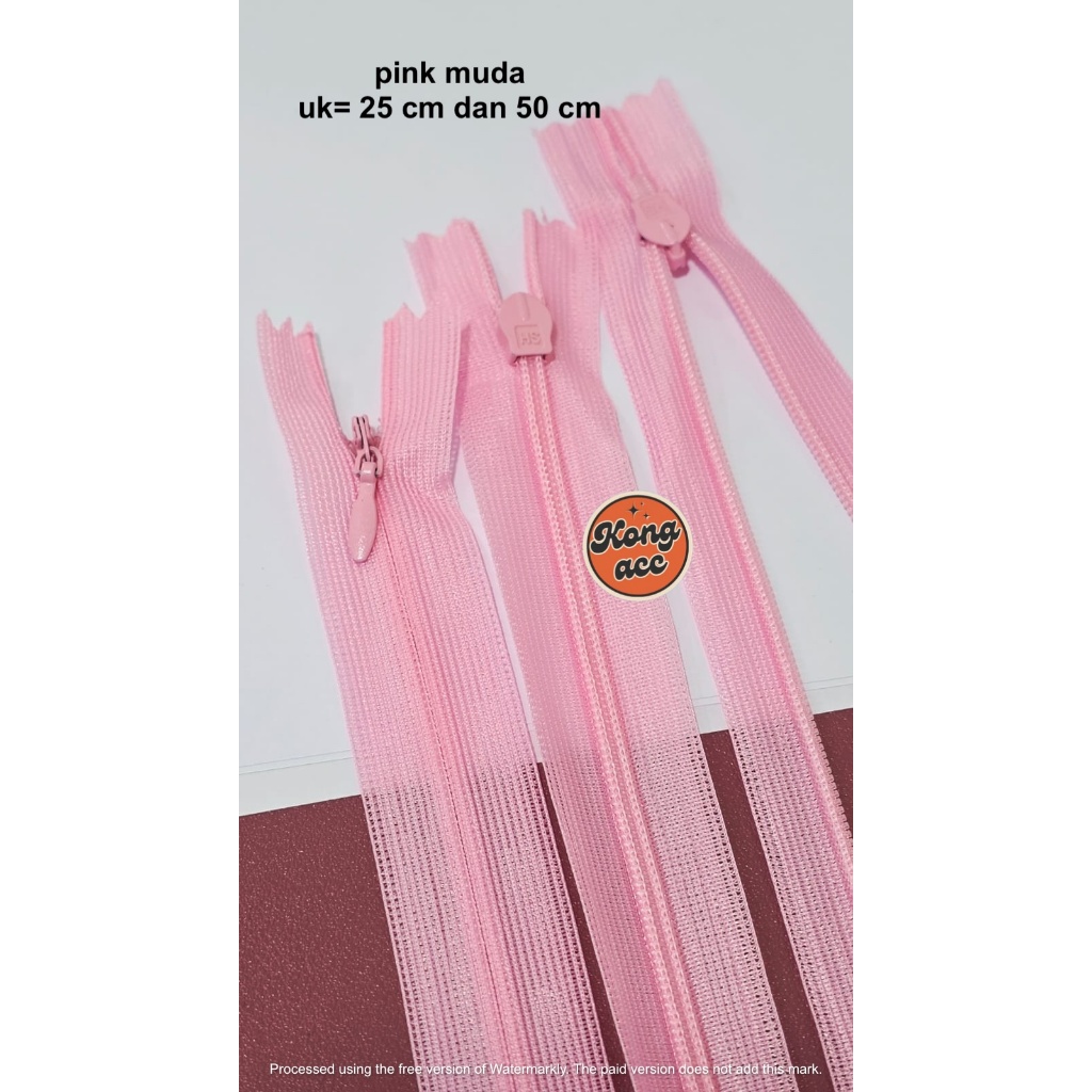 JAPANESE ZIPPER LEVES SIZE; 25 CM (10 INCHES) และ 50 CM (20 INCHES) / ชิ้น