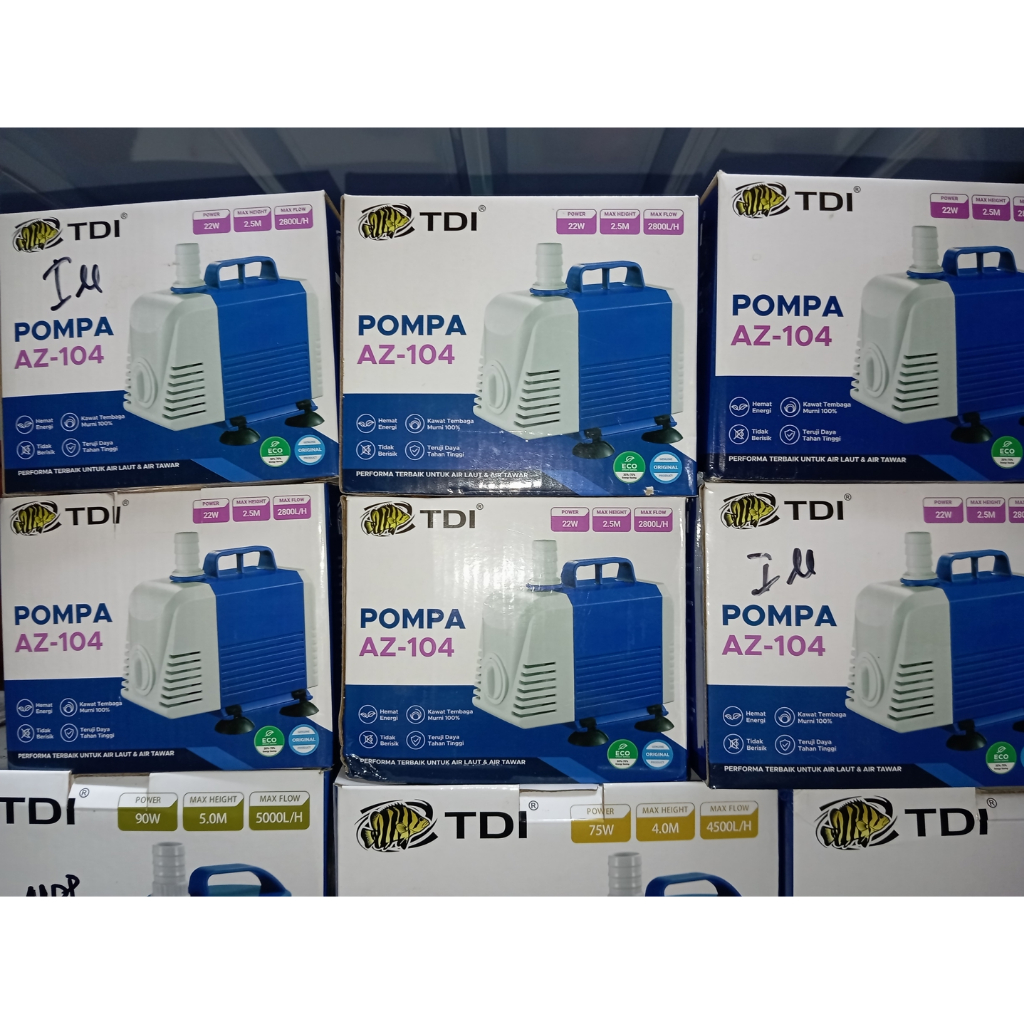 MESIN ปั๊มบ่อปลา Koi เครื่องกรองตู้ปลา TDI 104 AZ การไหลเวียนของตัวกรองปลาสวยงาม