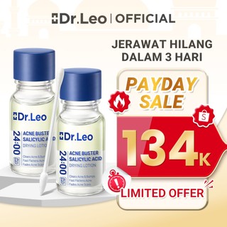 Dr.Leo - Acne Skincare Paket Penghilang Jerawat Salicylic Acid Acne Drying Lotion 10mL Niacinamide Memudarkan Acne Spot