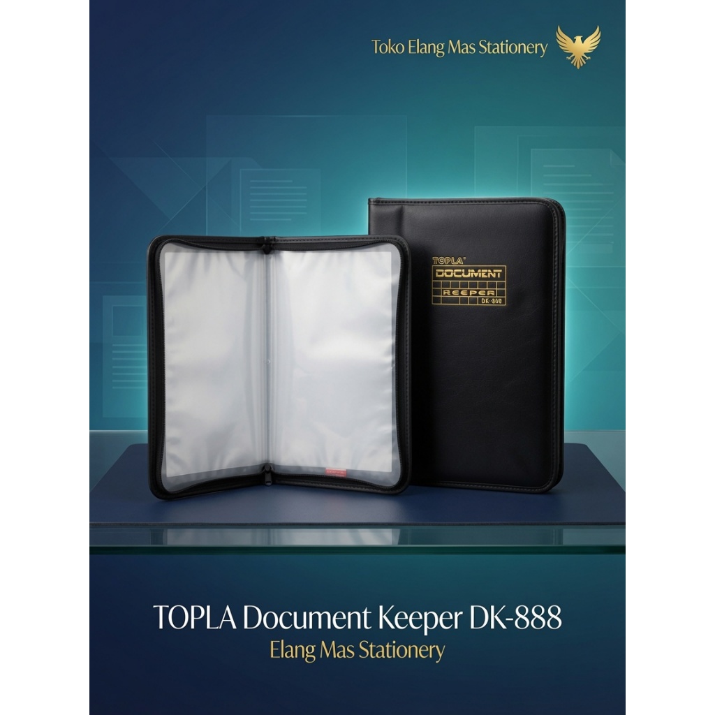 (60 ไฟล์) Topla Document Keeper DK 888 โฟลเดอร์เอกสารกันน้ํา Folio Office College School