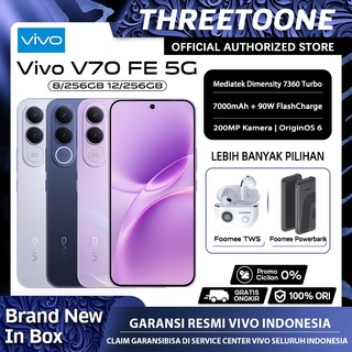 Vivo V70 FE 5G 200MP OIS Main Camera, AI Travel Portrait, 7000mAH + 90W FlashCharge, IP68+IP69