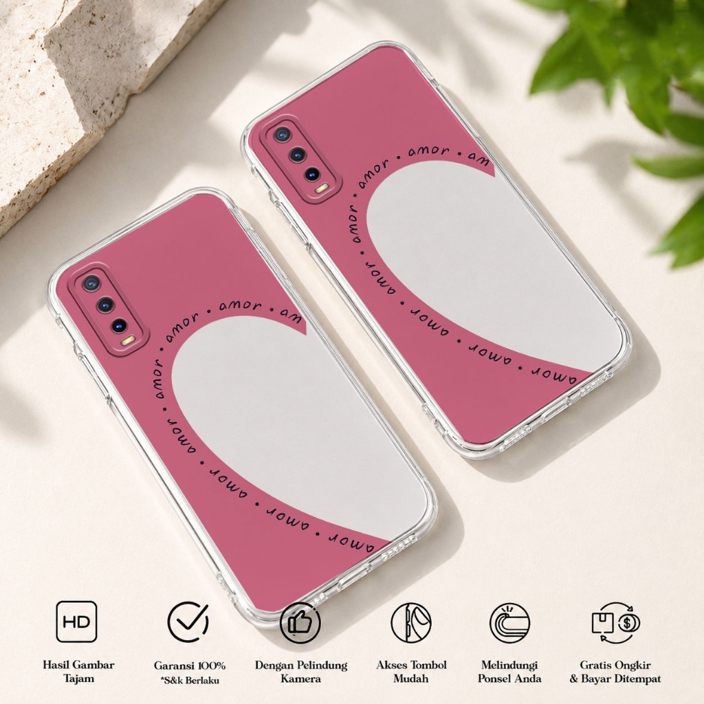 เคสโทรศัพท์ HP เข้ากันได้กับ VIVO Y20 Y12S Y20S - เคสซิลิโคน - เคสใส - Kesing - TPU - Softcase Motif