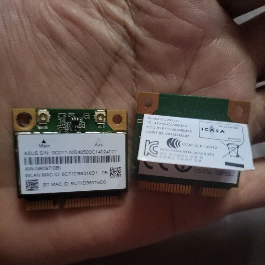 การ์ด ASUS QCWB335/AR5B225 WIFY