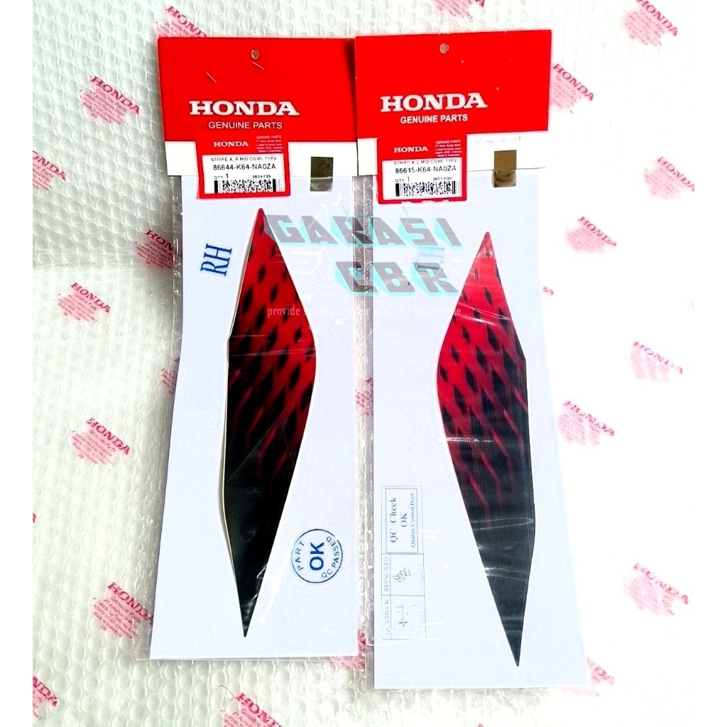 Stripe A Mid Cowl Type2 - สติ๊กเกอร์แถบด้านข้าง CBR 250RR SP