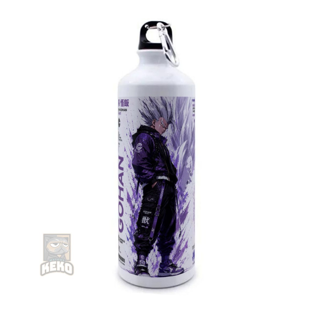 Gohan Beast Mode Streetwear Dragon Ball Anime Art Sport Bottle