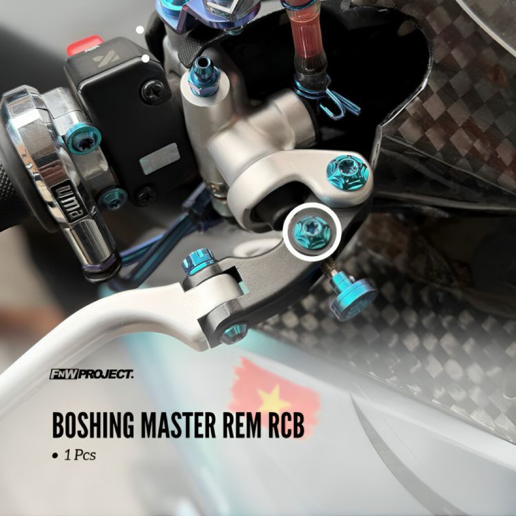 RCB S1 / S1 FL BRAKE MASTER BOSHINING TITANIUM BOLT