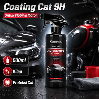 Nano Ceramic Coating 500ml Mobil Motor Pengkilap Body Mobil Pelindung Cat Anti Air Efek Daun Talas untuk Mobil dan Motor Anti Gores 500ml