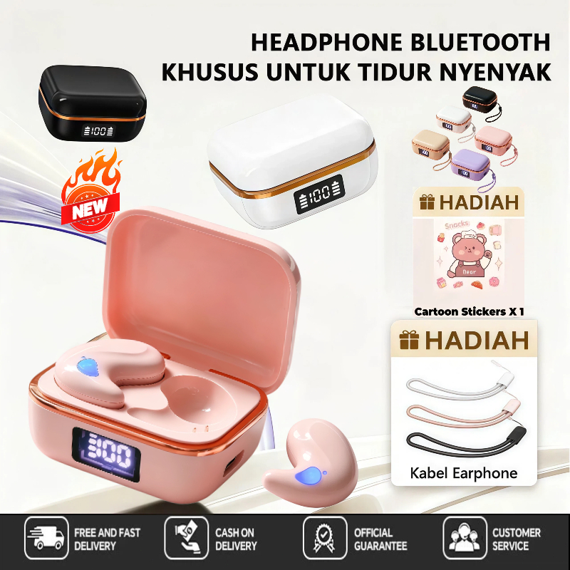 J11 Sleep หูฟังไร้สายบลูทูธ Air Bone Conduction Sleep ด้านข้างไม่มีความดันลดเสียงรบกวนหูคุณภาพเสียงส