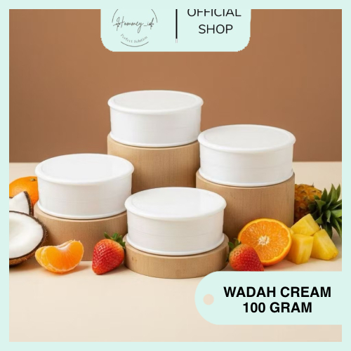 HOMMEY - 100 ML CREAM CONTAINER | 100 กรัม ผงหมัก | ขวดครีม 100 มล