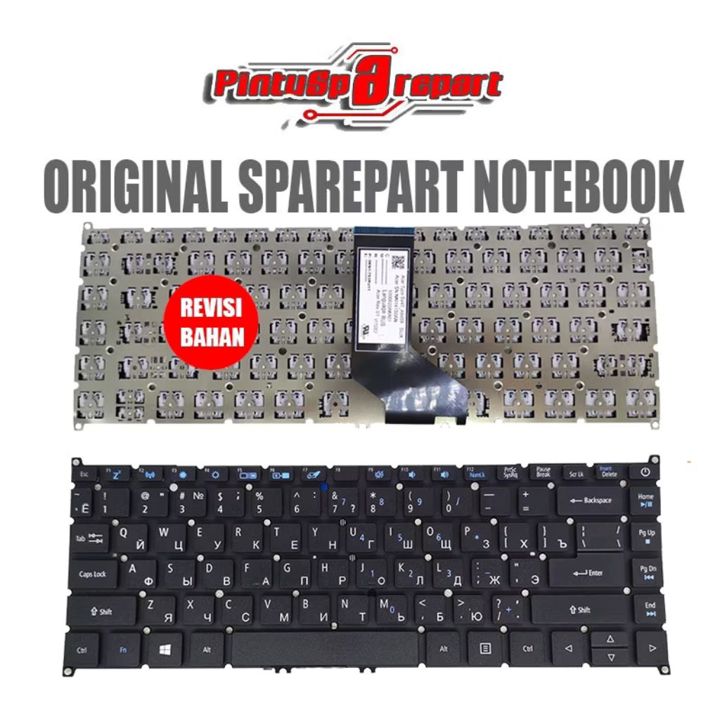 (สีดําGENUINE) คีย์บอร์ดต้นฉบับ ACER TRAVELMATE P214 P214-53 P214-51G P214-52 P214-52G P214-53G P40-