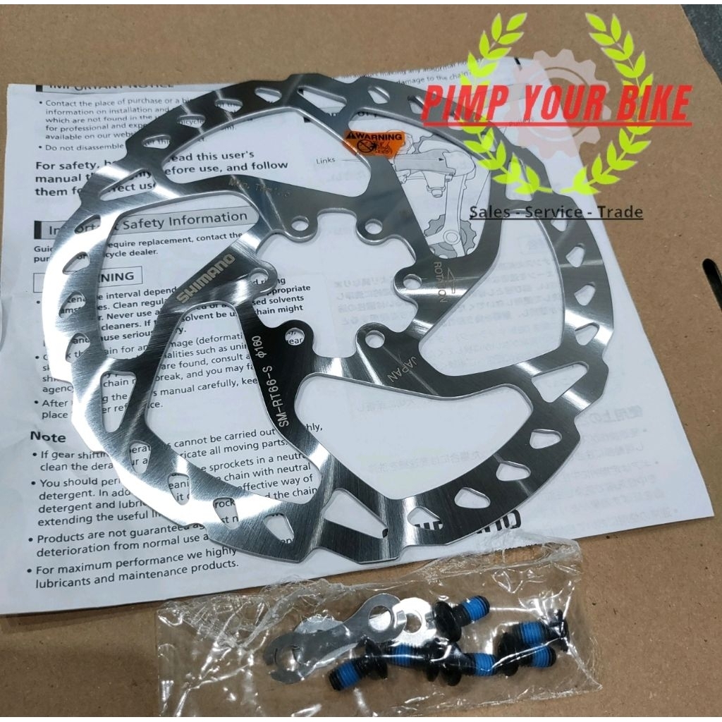 Shimano SLX RT66 JAPAN 160mm 6 Bolt Rotor