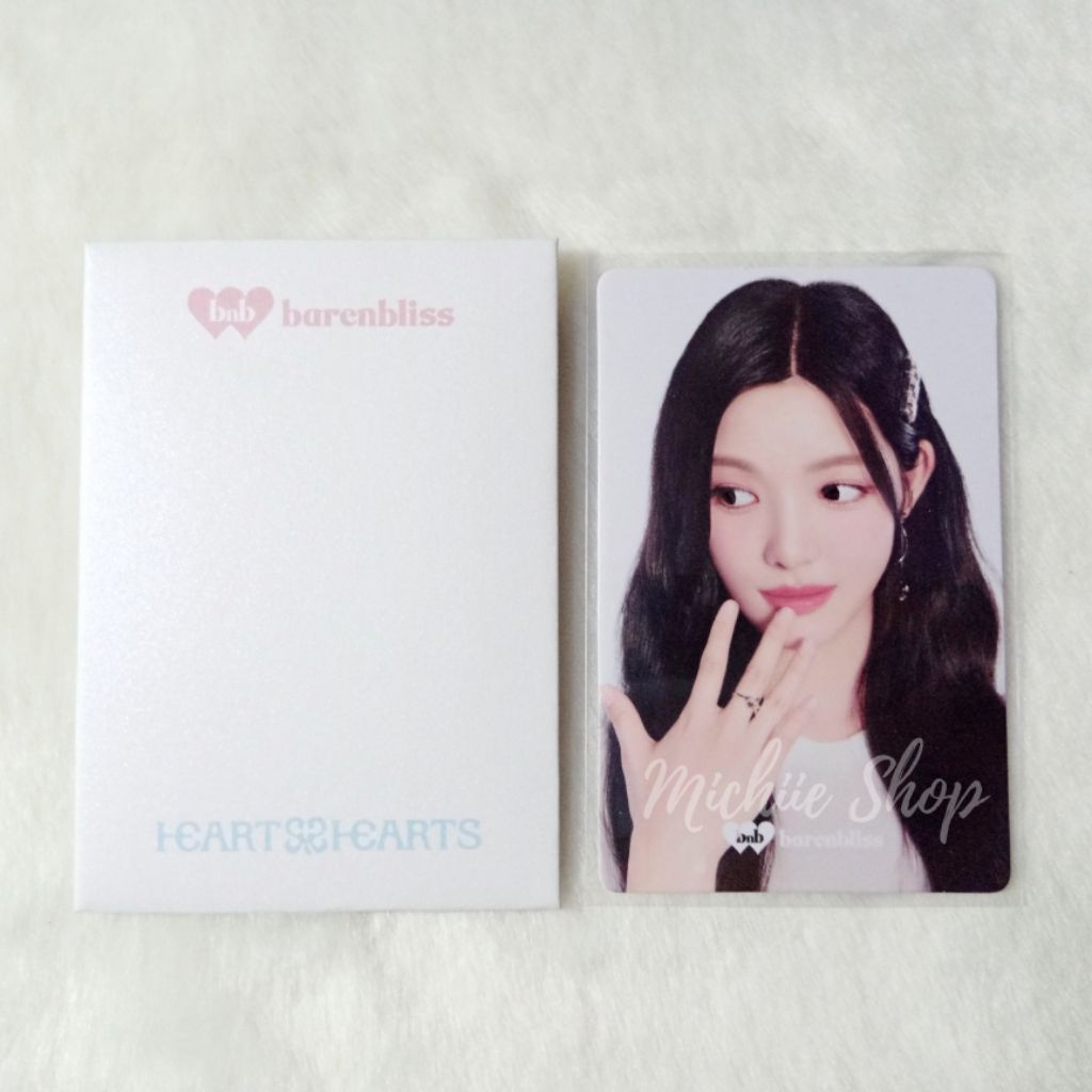 Yuha Barenbliss x Hearts2Hearts การ์ดรูปถ่ายอย่างเป็นทางการ | การ์ดรูปถ่าย BNB x Hearts2Hearts | PC 