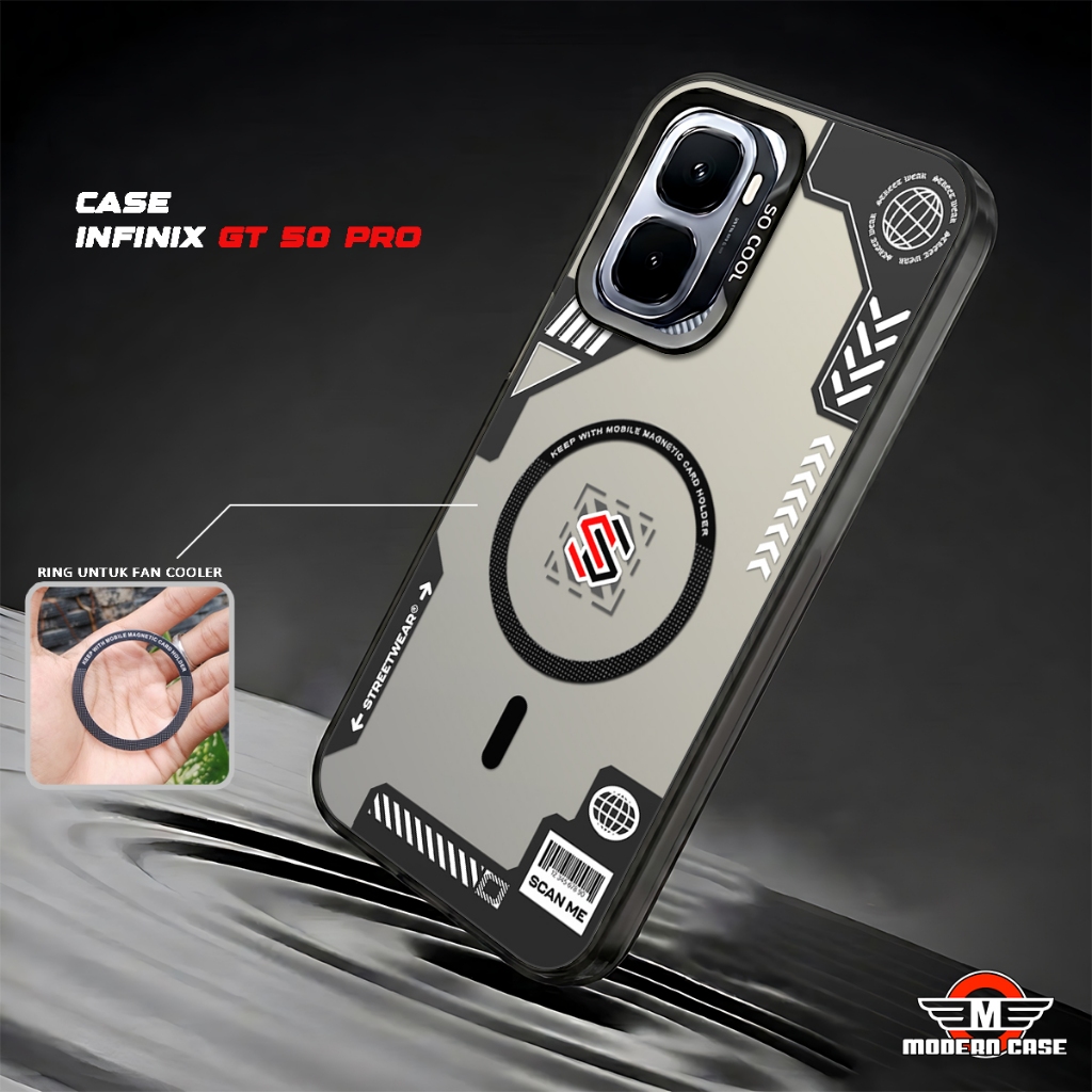 โมเดิร์น - โฮโลแกรมแม่เหล็กปลอกสําหรับ Infinix GT 50 PRO / GT 30 PRO / GT 20 PRO / GT 10 PRO Magneti