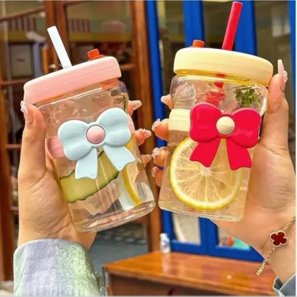 B ( B66 ) แก้วแก้ว AESTHETIC พร้อมกล่องสี