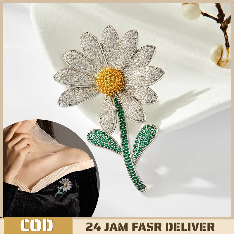 Daisy เข็มกลัดสไตล์เกาหลี G-dragon เข็มกลัดขนาดเล็ก Hijab ความงาม Elegant น่ารักความงาม Hijab Daisy 