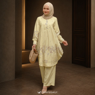Ventedaily - Lauren OneSet Wanita Jumbo Kondangan Kekinian Atasan Kulot Outfit 2026