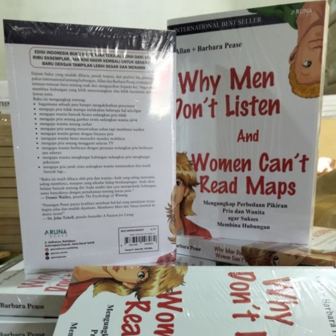 หนังสือ ความสัมพันธ์ จิตวิทยา (คู่มือความสัมพันธ์) Why Man Don"t Listen & Woman อ่านแผนที่ไม่ได้ By Allan & Barbara Pease