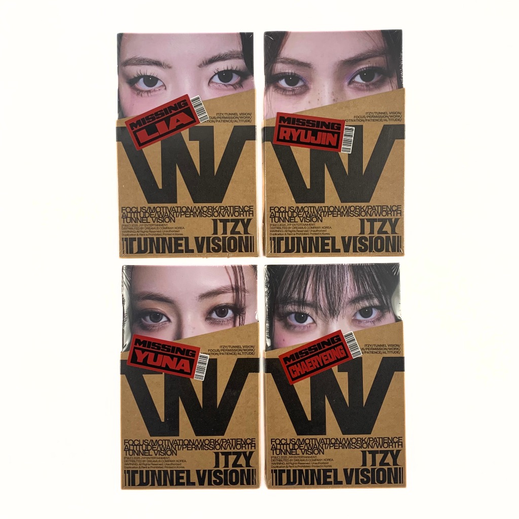 อัลบั้ม ITZY - TUNNEL VISION (มีเบอร์ Ver.)