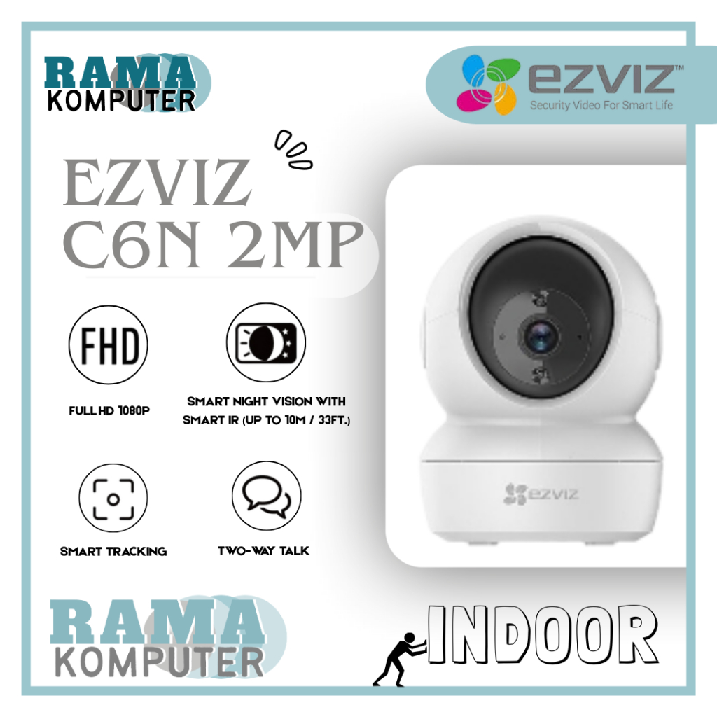 EZVIZ C6N 1080P IP CAM ไร้สาย 360° กล้องกล้องวงจรปิด